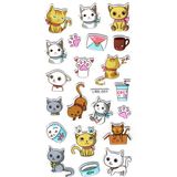 Limmy Sticker Kabartmalı Stiker Defter, Planlayıcı Etiket (lre-001) - 17X9 cm - Pati Mektup Kedi