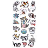 Limmy Sticker Kabartmalı Stiker Defter, Planlayıcı Etiket (lre-002) - 17X9 cm - Balık Seven Kedi