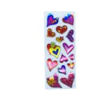 Limmy Sticker Kabartmalı Stiker Defter, Planlayıcı Etiket Parti Kalp (cb460) 16x7 cm