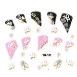 Limmy Tırnak Sticker, Tırnak Süsleme, Nail Art Kelebek Papatya 6 x 5 cm