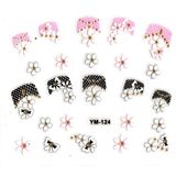 Limmy Tırnak Sticker, Tırnak Süsleme, Nail Art Kurdele Çiçek - 6 x 5 cm
