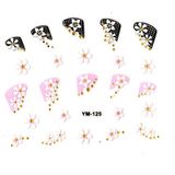 Limmy Tırnak Sticker, Tırnak Süsleme, Nail Art Motif Çiçek 6 x 5 cm