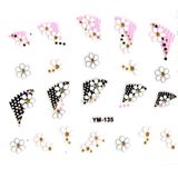 Limmy Tırnak Sticker, Tırnak Süsleme, Nail Art Üçgen Papatya 6 x 5 cm