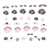Limmy Tırnak Sticker, Tırnak Süsleme, Nail Art - Yıldız Kalp Çiçek 6 x 5 cm