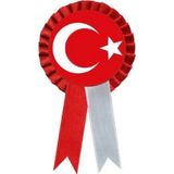 Limmy Türk Bayrağı Yaka Rozeti Kurdelalı Kokart- 1 Adet
