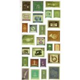 Limmy Vintage Sticker Pul Retro Style Kabartmalı Stiker Çıkartma Etiket 9X17 cm - Mektup Pulu