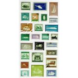 Limmy Vintage Sticker Pul Retro Style Kabartmalı Stiker Çıkartma Etiket 9X17 cm - Taşıt Araba Pul Mektup