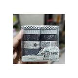 Limmy Vintage Washi Tape Bant Siyah Beyaz Yapışkanlı Maskeleme Kağıdı Desenli Bant 10 Lu -Formül Para