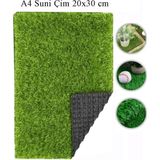 Limmy Yapay Çim A4 Boyutunda (20X30 Cm) Maket Çim Dekorati Yapay Çim Halı Teraryum Suni Çim - 1 Adet - 20 x 30 cm