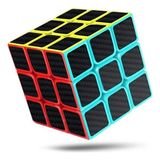 Limmy Zeka Küpü Renkli Kaliteli Carbon Fiber Rubik Sabır Küpü 3X3X3 Speed Küp - 1 Adet