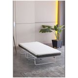 Limni Home LİMNİHOME Devon Metal Katlanır Karyola + yatak