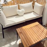 Limni Home Mini Multilounge Bahçe Balkon Koltuğu, Krem