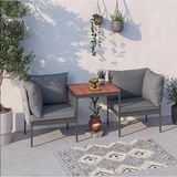 Limni Home Mini Multilounge Bahçe ve Balkon Mobilyası GRİ