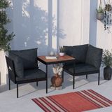 Limni Home Mini Multilounge Bahçe&balkon Mobilyası Siyah