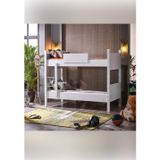 Limni Home Mondo 90x190 cm İkiye Ayrılabilen MDF Profilli Beyaz Ranza