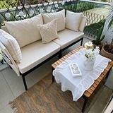LimniHome Limnihome Mini Multilounge Bahçe Ve Balkon Mobilyası Krem