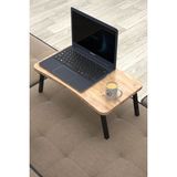 Limnizza Laptop Sehpası Seyyar Kahvaltı Masası Katlanır Çalışma Sehpası Atlantik Çam - 59 x 35 cm