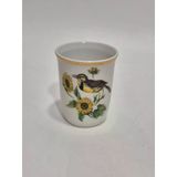 Limoges Kuş Desenli Porselen Bardak 8X6,5Cm