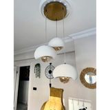 Limon 3D Design Limon 3D Desing 3 Lü Sarkıt Avize Rustik E27 Modern Avize Bohem Beton Görünüm (E27 Ampul Dahildir.) - Eskitme