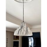 Limon 3D Design Limon 3Design Ekli Sarkıt Bohem Mermer Avize Beton Görünüm E27 Modern Avize (E27 Ampul Dahildir.) - Beyaz