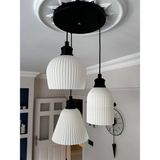Limon 3D Design Limon 3Design Iskandinav 3'lü Sarkıt Avize - Bohem Tasarım Modern Yatak Odası Salon Yemek Odası - Siyah