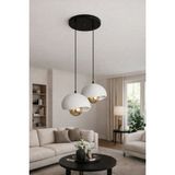 Limon 3D Desing 2 Li Sarkıt Avize Bohem Beton Görünüm Rustik E27 Modern Avize (E27 Ampul Dahildir.) 30 Cm. - Siyah