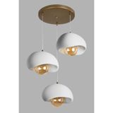 Limon 3D Desing 3 Lü Sarkıt Avize Rustik E27 Modern Avize Bohem Beton Görünüm (RUSTİK AMPUL HEDİYELİ..!) YVR-B-101-E