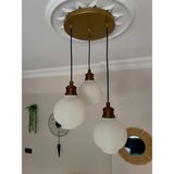 Limon 3D Desing Bohem 3'lü Eskitme Sarkıt Avize - 3 Başlıklı Avize Modern Tasarım Yatak Odası Salon Yemek Odası