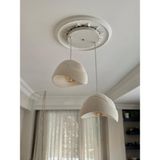 Limon 3D Desing Limon 3Design 2 Li Sarkıt Avize Rustik E27 Modern Avize Bohem Beton Görünüm (E27 Ampul Dahildir.) - Beyaz