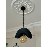 Limon 3D Desing Limon 3design Iskandinav Tekli Sarkıt Avize Rustik E27 Modern Avize (E27ampul Dahildir) - Siyah