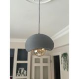 Limon 3D Desing Limon 3design Tekli Sarkıt Avize Rustik E27 Modern Avize Bohem Beton Görünüm (E27 Ampul Dahildir.) - Antrasit