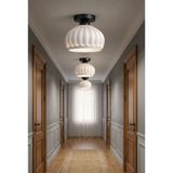 Limon 3D Desing Mat Beyaz Plafonyer Avize Modern Tavan Aydınlatma E27 Duy Şık Minimal Lamba - Siyah