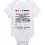 Limon Body 6 9 Ay Beyaz Babaya Doğum Günün Hediyesi Sade Tasarım Bebek Zıbın