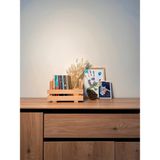 Limon Dekor Masif Ahşap Sandık, Tutma Saplı Servis Kasası Cafe Masaüstü Organizer / Wooden Bo x With Handle