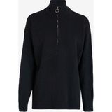 Limon Dik Yaka Düz Düz Siyah Kazak Kadın ML4WL-KZK9007 - XL