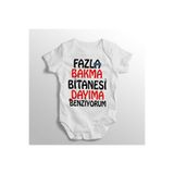Limon Fazla Bakma Bitanesi Dayıma Benziyorum Yazılı Baskılı Bebek Zıbını