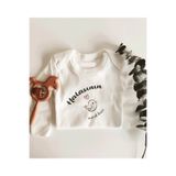 Limon Halasının Minik Kuşu Uzun Kol Çıtçıtlı Organik Bebek Body