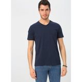 Limon Kısa Kollu Düz Erkek T-Shirt - Lacivert