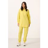 Limon O Yaka Basic Oversize Kadın Eşofman Tunik Takım - 95347