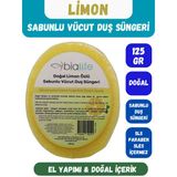 Limon Özlü Doğal El Yapımı Sabunlu Vücut Duş Süngeri - Bialife