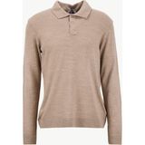 Limon Polo Yaka Basic Düz Bej Erkek Kazak MML5WM-KZK9528 - 2XL