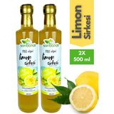 Limon Sirkesi 500 ml 2'li Paket - Organik Doğal Fermente