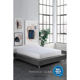 Limon Soft 160 x 200 cm Sıvı Geçirmez Pamuklu Fıtted Alez Yumuşak Dokulu Özellikte - Beyaz