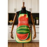 Limon Soft Dijital Baskılı Su Sıvı Geçirmez Leke Tutmaz Mutfak Önlüğü Watermelon