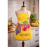 Limon Soft Kapitoneli Sıvı Geçirmez Leke Tutmaz Mutfak Önlüğü Dijital Baskılı Önlük Juicy Fruits