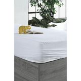 Limon Soft Sıvı Geçirmez Pamuklu Fitted Bebek Alezi - 60 x 120 cm - Beyaz