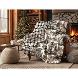 Limon Soft Winterfell Yün-Kadife Tv Battaniyesi 140X190 Ağaç - 140 x 190 cm - Renkli