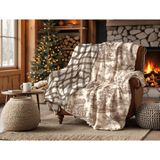 Limon Soft Winterfell Yün-Kadife Tv Battaniyesi 140X190 Chalet - 140 x 190 cm - Renkli