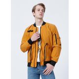Limon SOLAR Bomber Yaka Standart Kalıp Düz Turuncu Erkek Mont