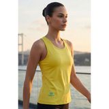 Limon Standart Fit Çapraz Sırt Detaylı Kadın Spor Atlet - 97296